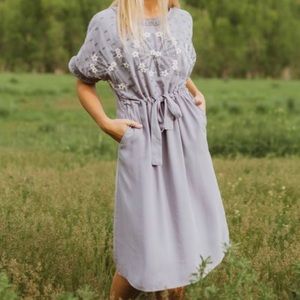 Piper & Scoot Palina Floral Embroidered Dress